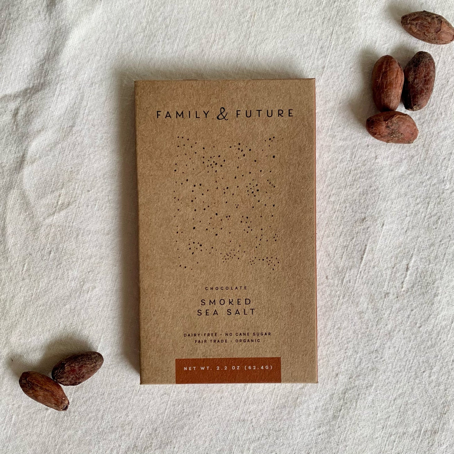 Smoked Sea Salt Dark Chocolate Bar